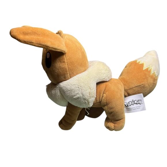 Eevee Standing Pokemon Plush Toy Stuffed Animal 9” Wicked Cool Toys Nintendo - Picture 6 of 11